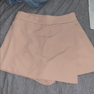 tan wrap shorts